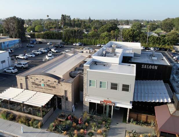 Aerial view of Sunset 17 building