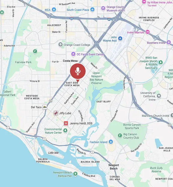 Google map of Sunset 17 location